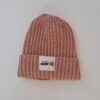 Bonnet 12/24 mois rose pailleté