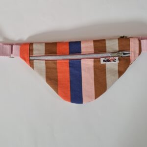 Sac banane enfant toile de coton Demi Natté Grazie / coton imprimé Takang