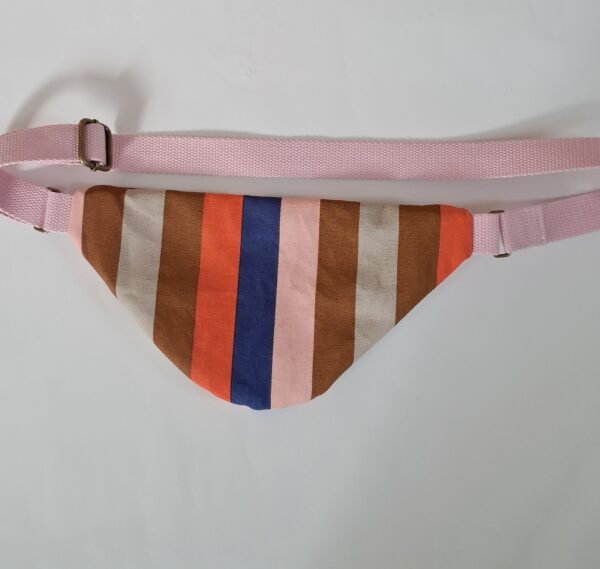 Sac banane enfant toile de coton Demi Natté Grazie / coton imprimé Takang – Image 3
