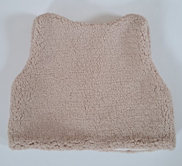 Gilet de berger sherpa Ourson / coton imprimé Montgolfières – Image 3